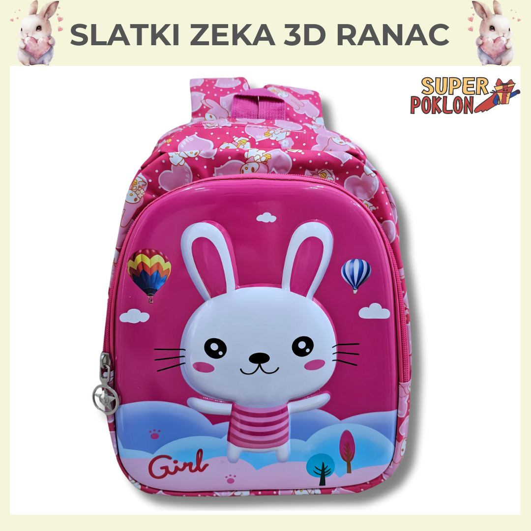 Slatki Zeko - 3d ranac 💜🎒