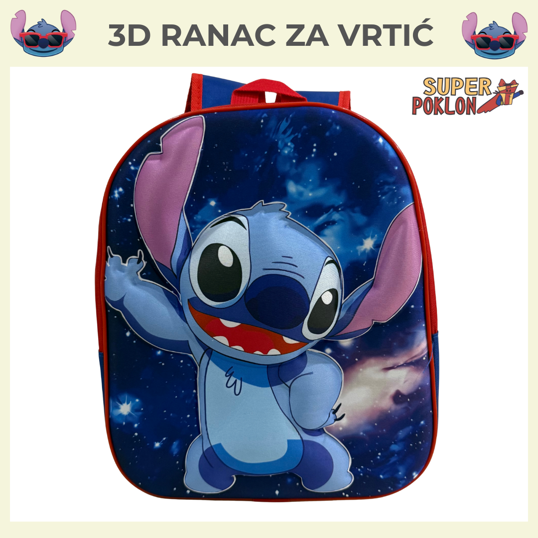 3D Stitch Ranac- Ranac za Vrtić💫🎀