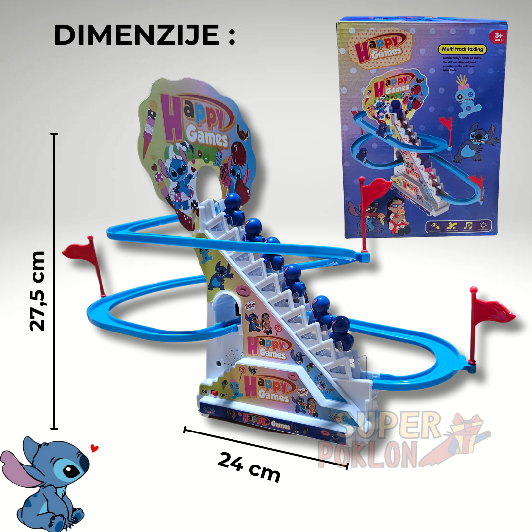 Stitch Tobogan - Muzička Zabava!🎢🎵
