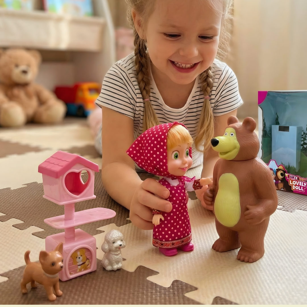 Maša i Meda Set za Igru- Mašin Ljubimac 🐻👧✨