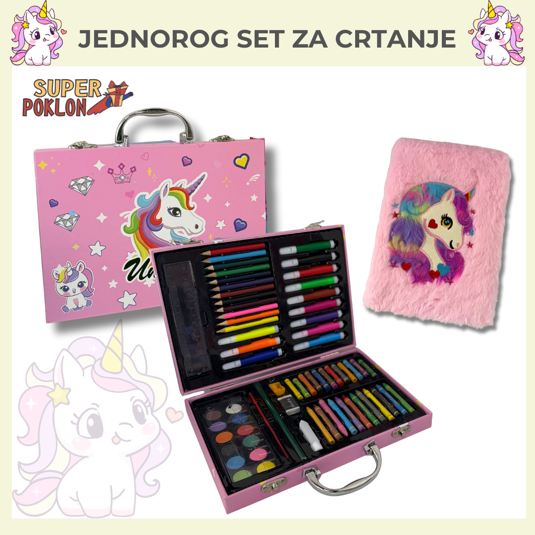 Set za Crtanje –Jednorog ili Astronaut 🚀🦄