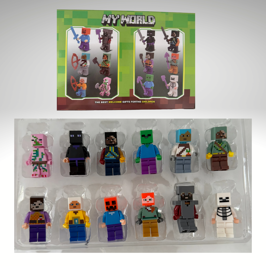 Minecraft set -Za Kreativne Klince! 🎒✨