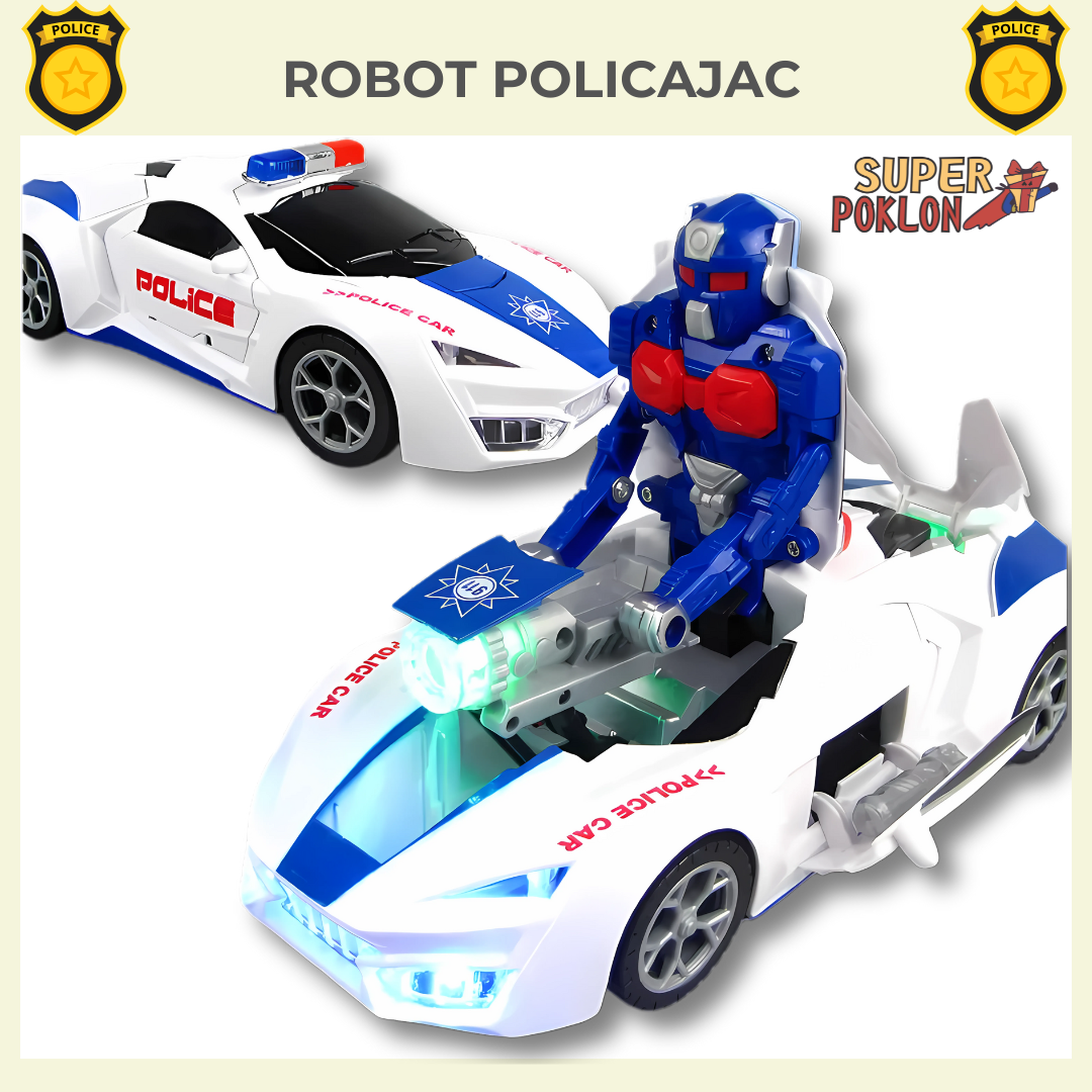 Policijski Auto Robot -Akcija i Avantura!🚓🤖
