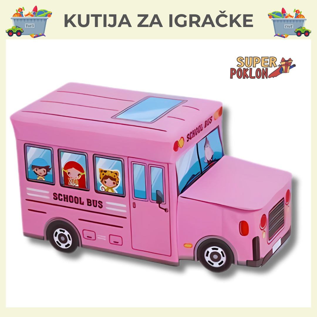 Školski Autobus- Kutija za Igračke i Zabavu! 🚌📚