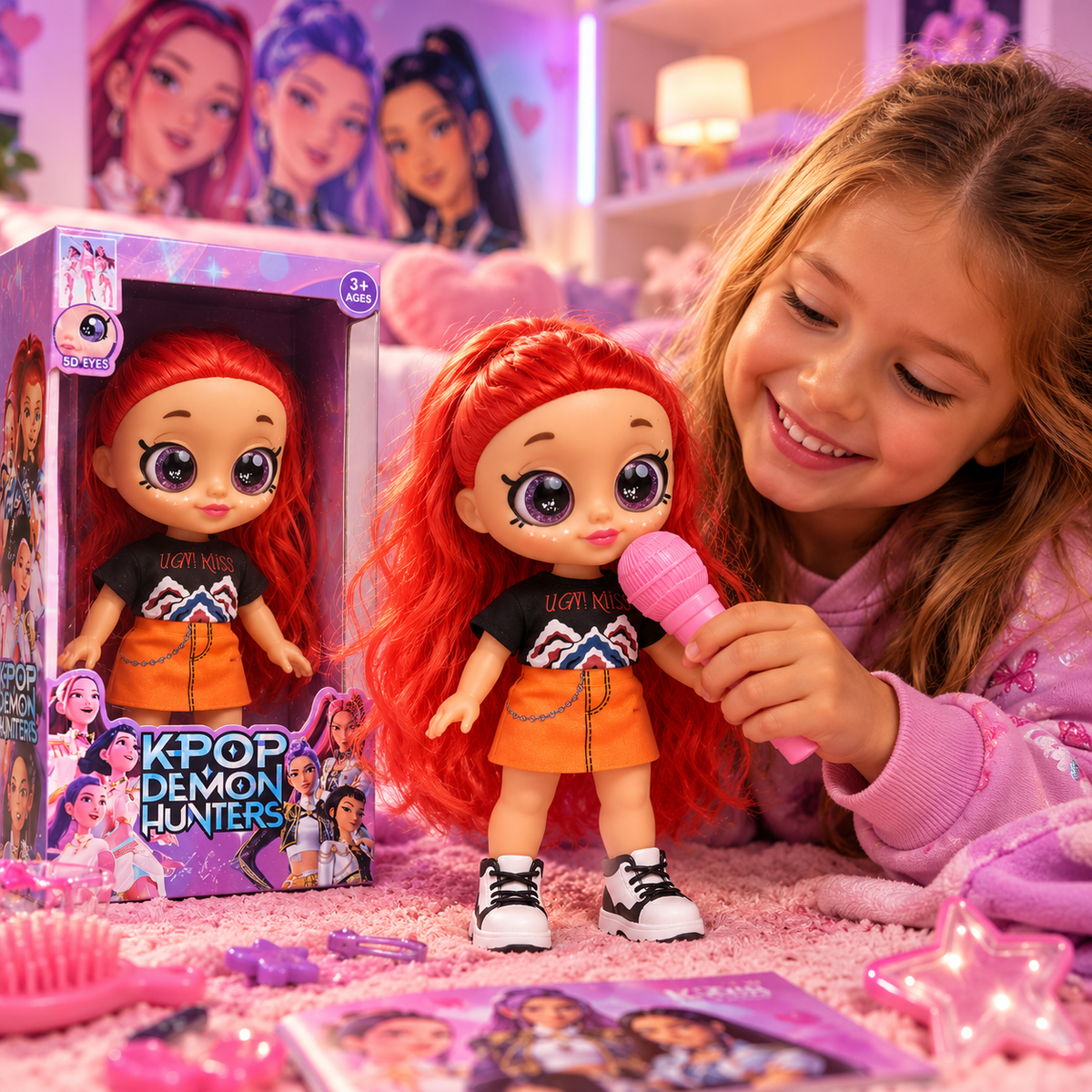 K-Pop lutka sa mikrofonom – Rumi, Mira i Zoey