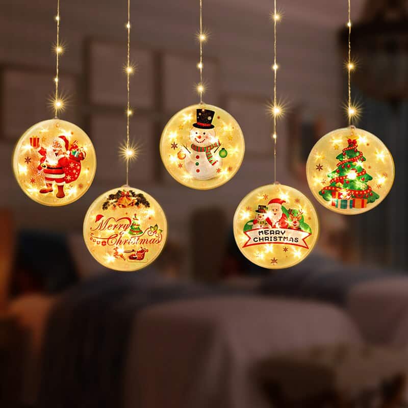 Novogodišnji Ukrasi-LED Medaljoni🎄🎁