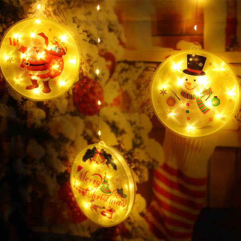 Novogodišnji Ukrasi-LED Medaljoni🎄🎁