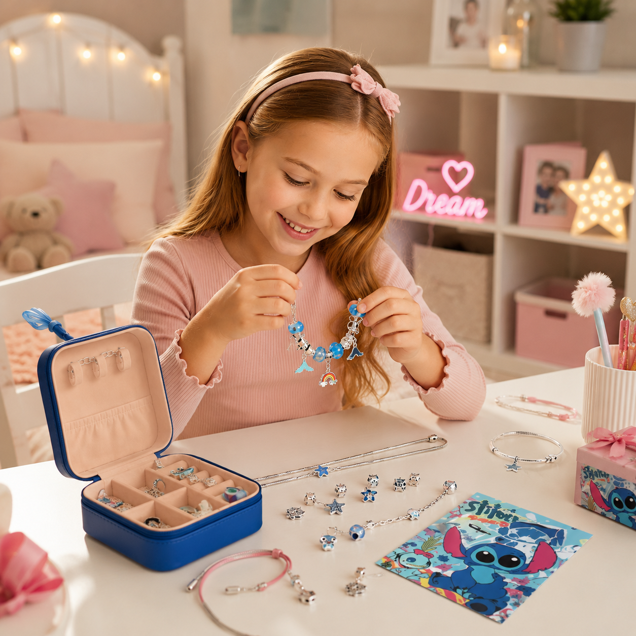 Stitch Set za Pravljenje Narukvica💙✨