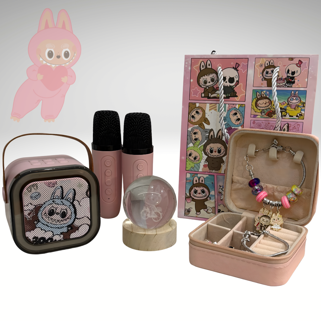 Roza Labubu Set -  Magični Poklon Set ✨🌸