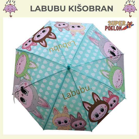 Labubu Kišobran – Šarena Zaštita Za Kišni Dan!🌧️🌧️