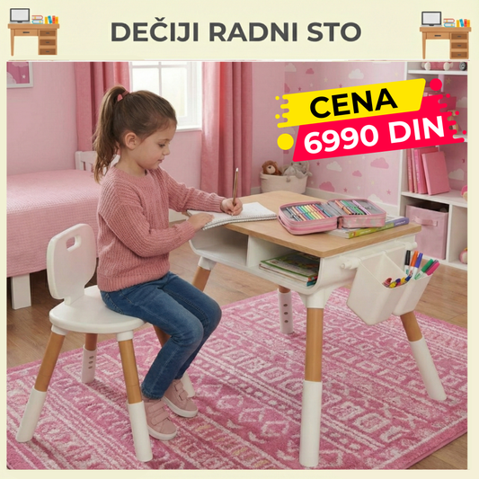 Radni Stol i Stolica Za Decu📚📖