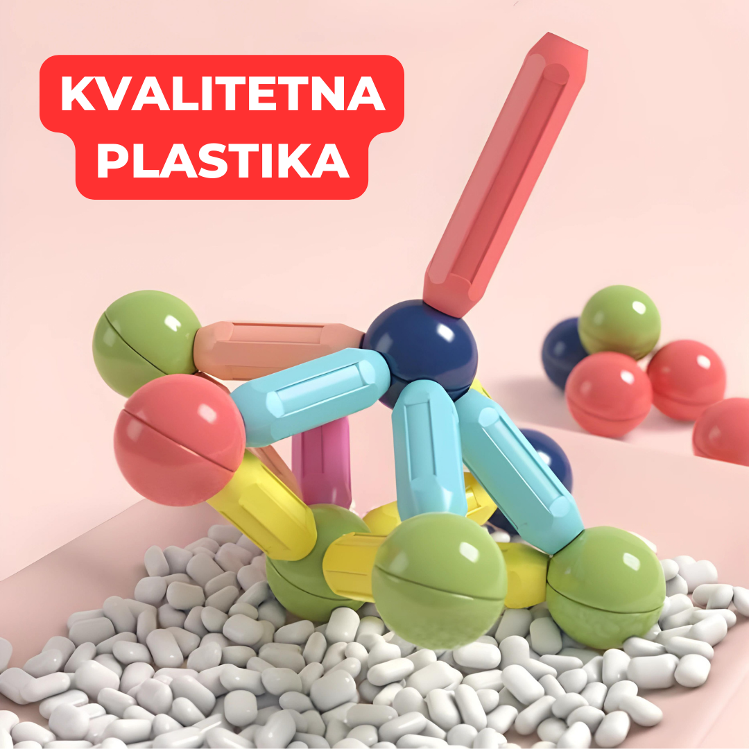 Magneti za Kreativnu Gradnju - Oblikuj, Spajaj!🧲