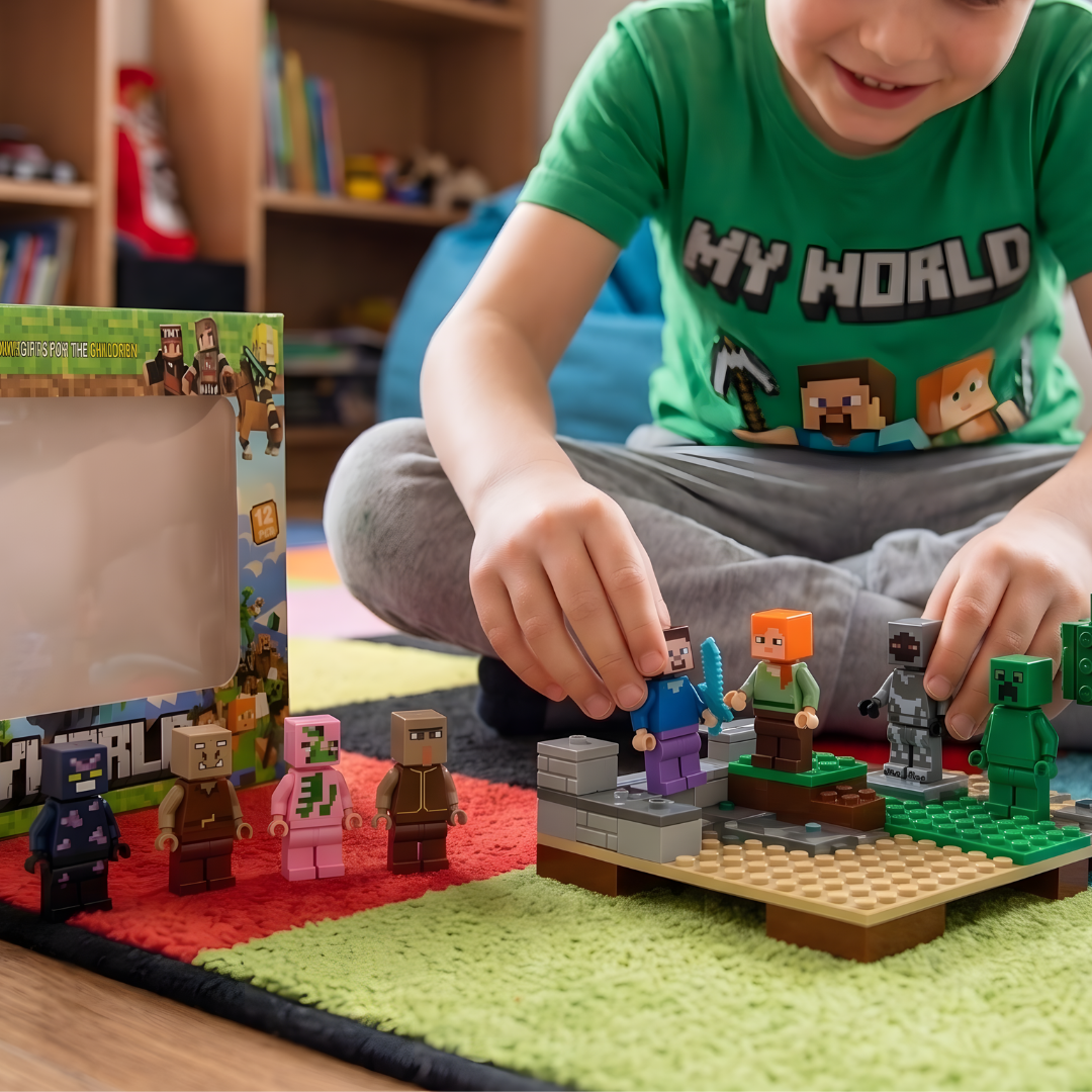 Minecraft Magnetni Set – Kockice i Figurice 🧲