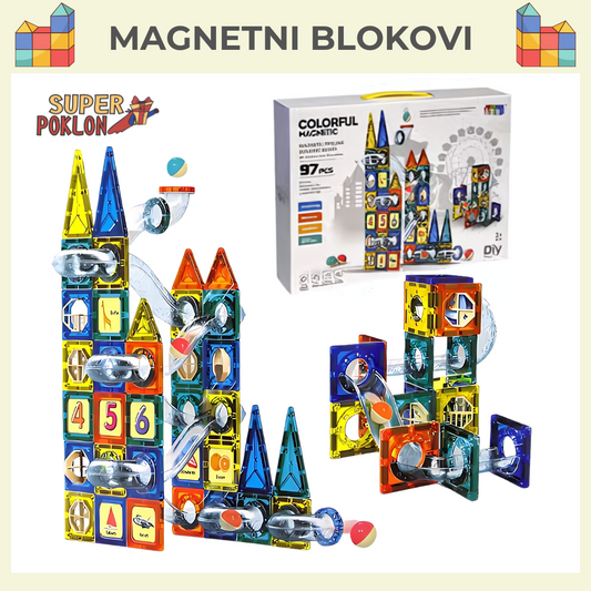 Magnetni Blokovi – 97 Delova ! 🧲🏗️
