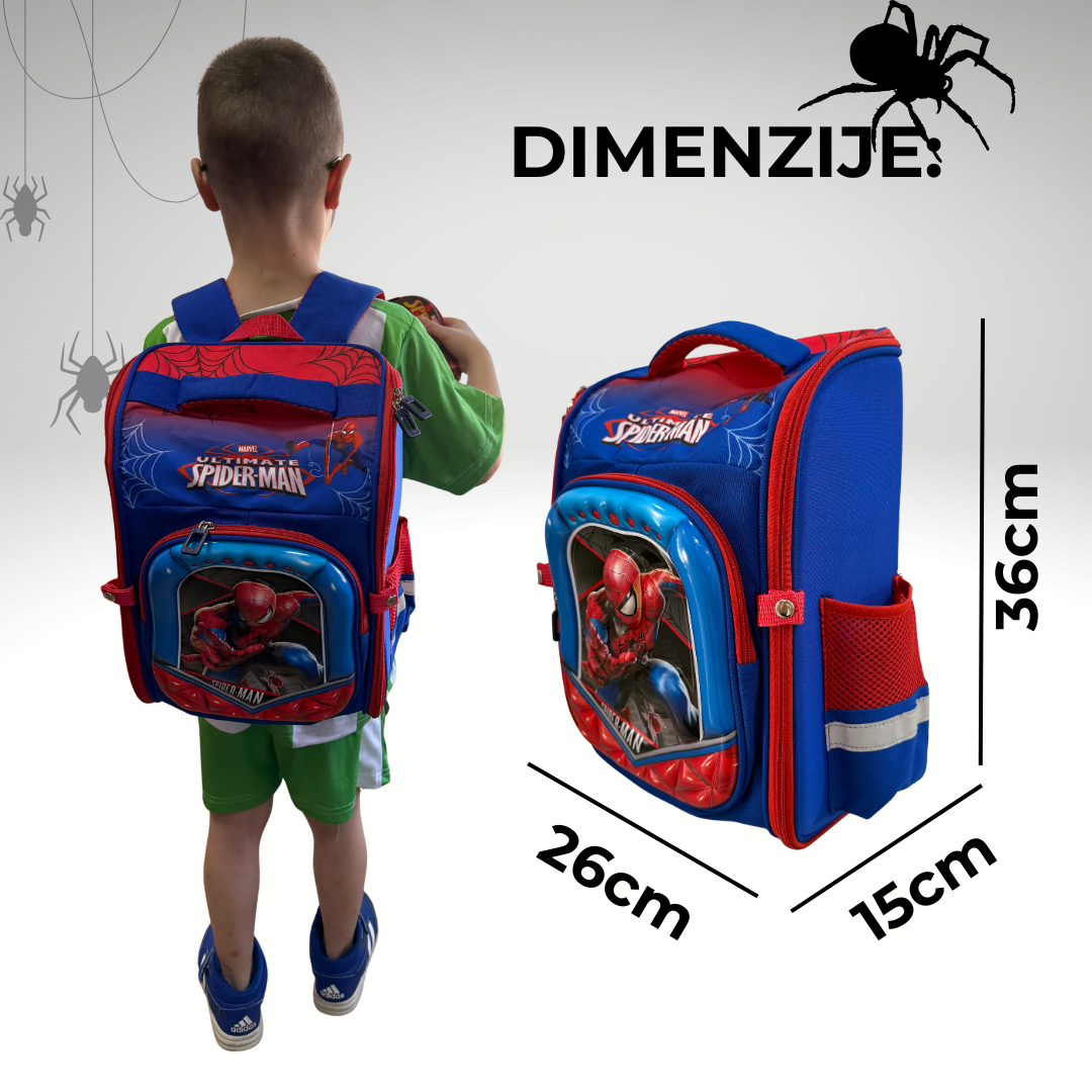 Ergonomski Ranac Za Školu-Avantura🕸️🕷️