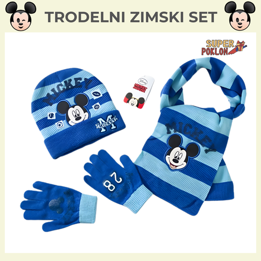 Zimski Set 3 u 1  – Kapa, Šal i Rukavice❄️❄️