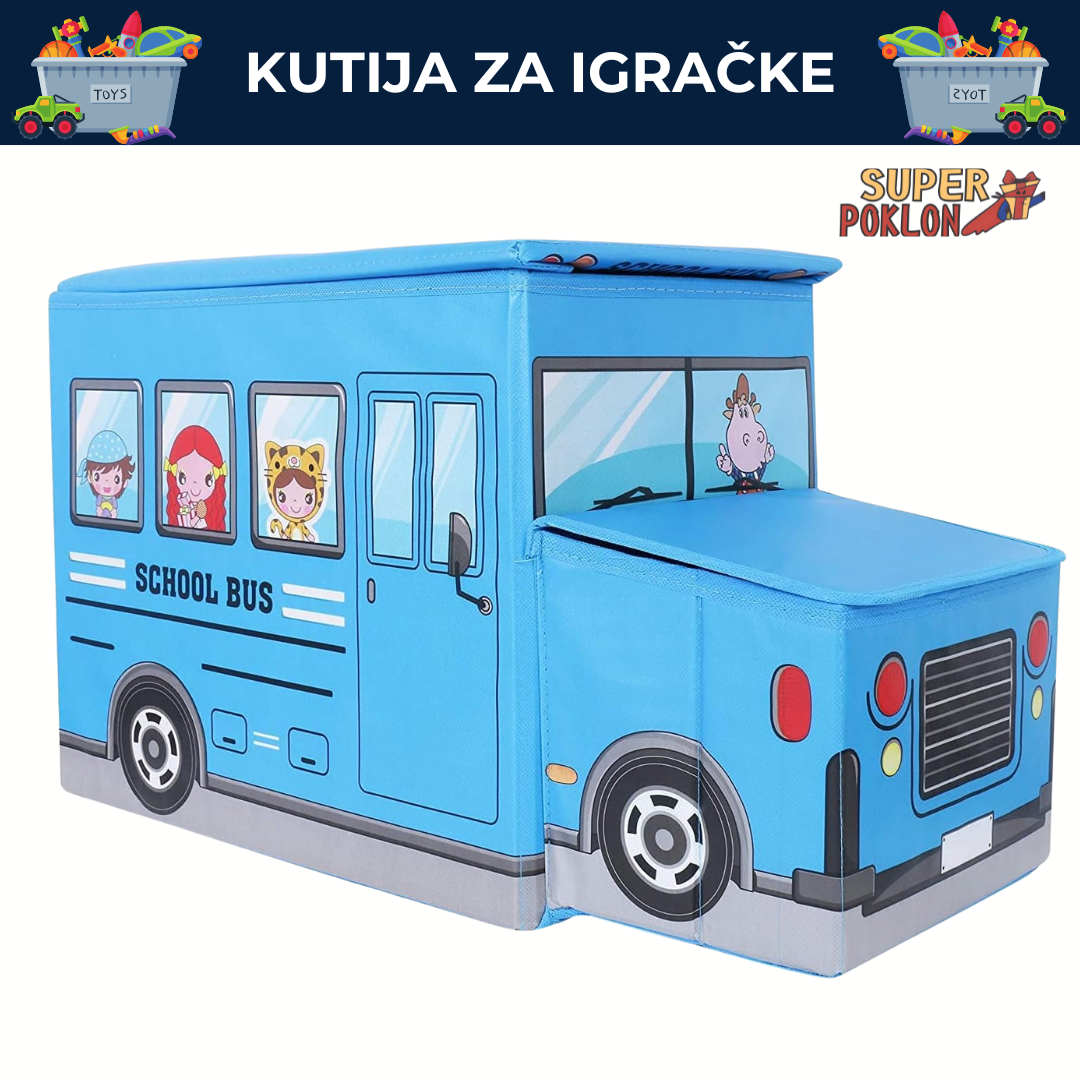 Školski Autobus- Kutija za Igračke i Zabavu! 🚌📚