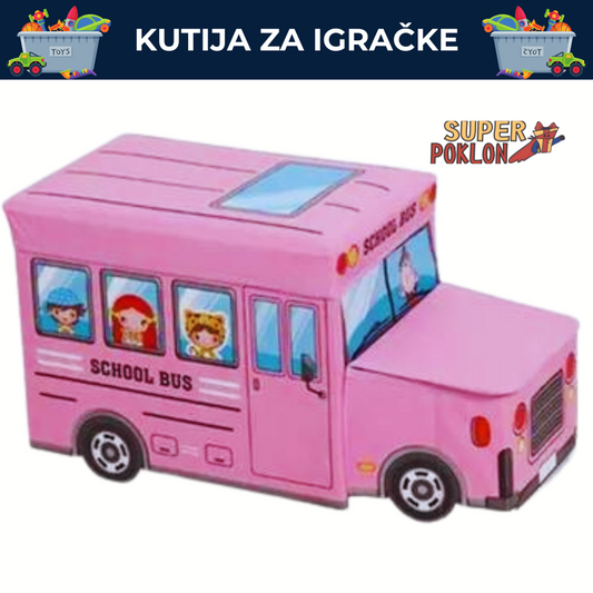 Školski Autobus- Kutija za Igračke i Zabavu! 🚌📚