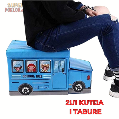 Školski Autobus- Kutija za Igračke i Zabavu! 🚌📚