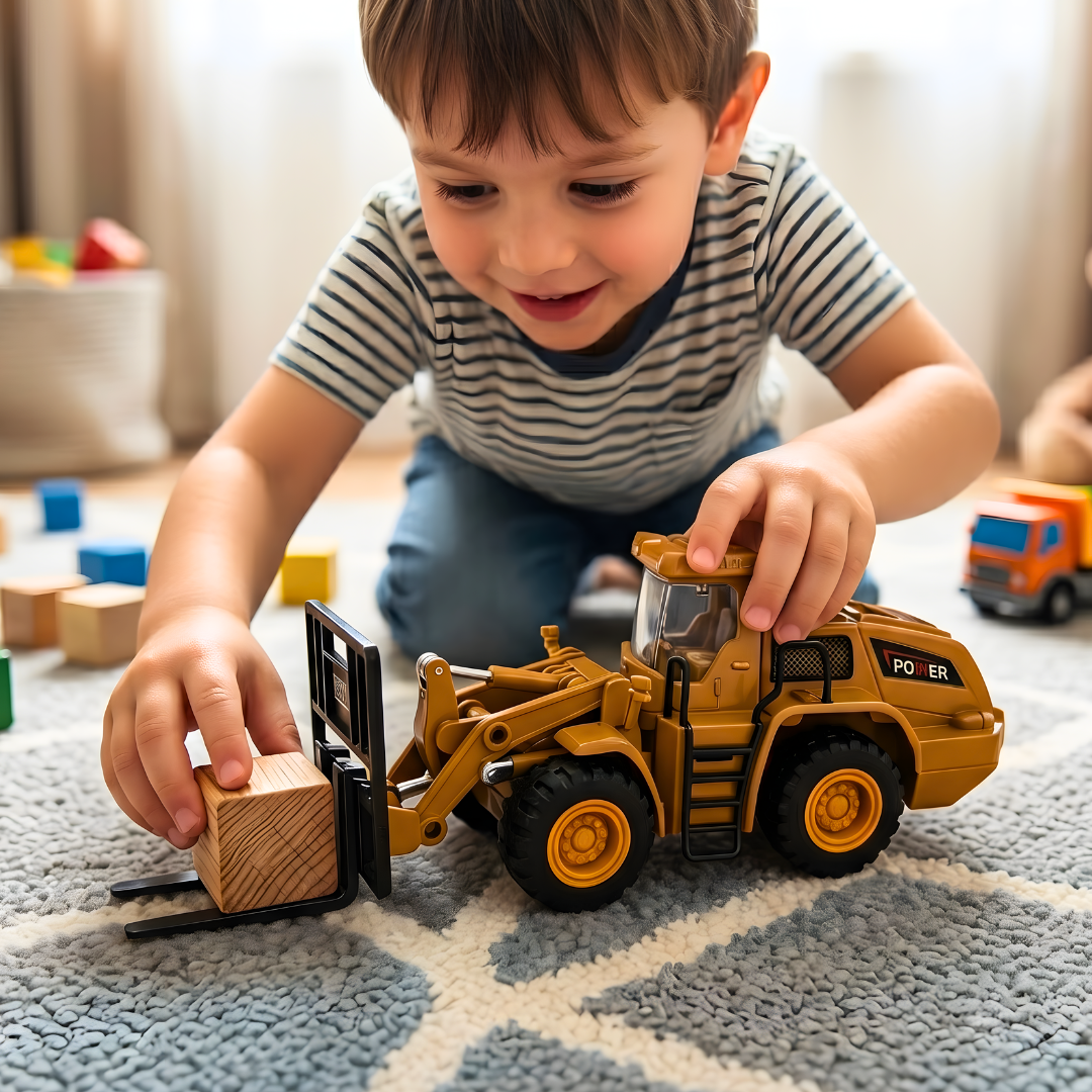 Građevinski Set Vozila – 4 U 1 🚜🏗️