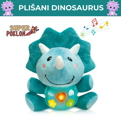 Muzički dinosaurus plišanac♫⋆｡♪ ₊˚♬ ﾟ.