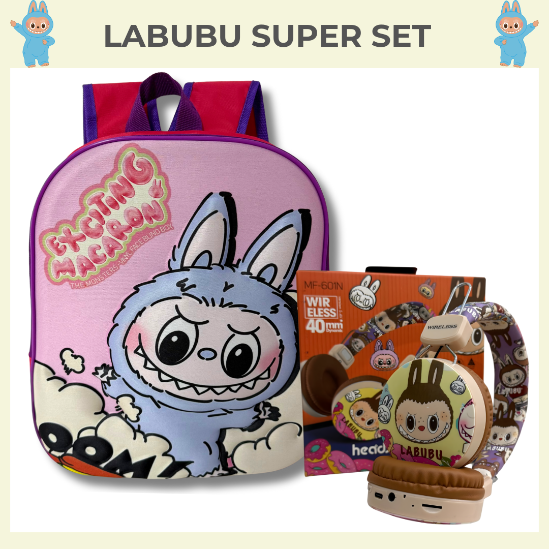 Labubu Super Set – Ranac + Bežične Slušalice 🎒🎧