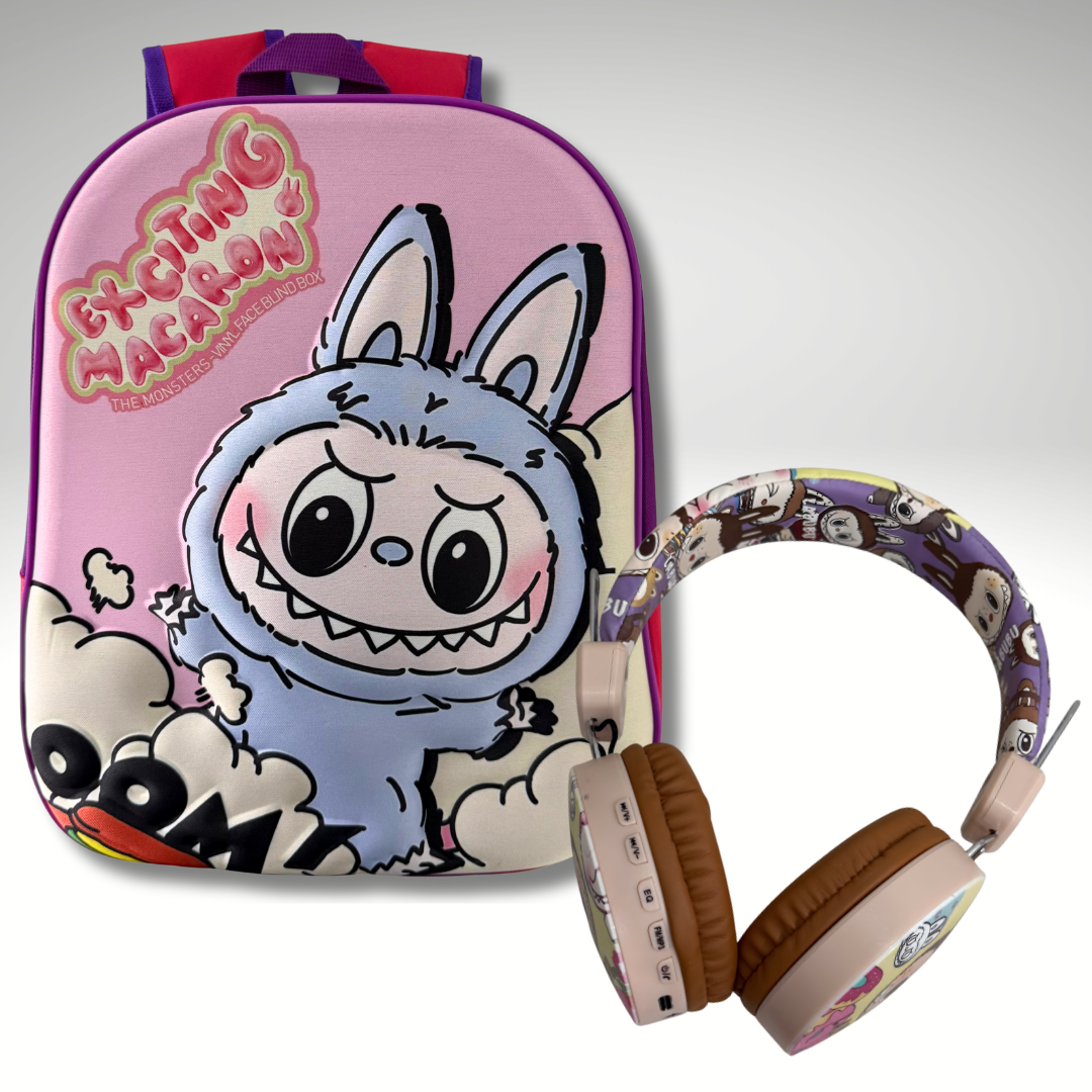 Labubu Super Set – Ranac + Bežične Slušalice 🎒🎧