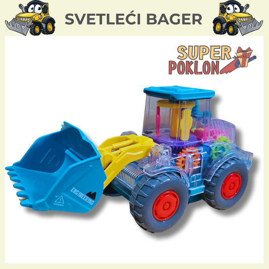 Svetleći Bager-Radna Akcija  🚧🚜