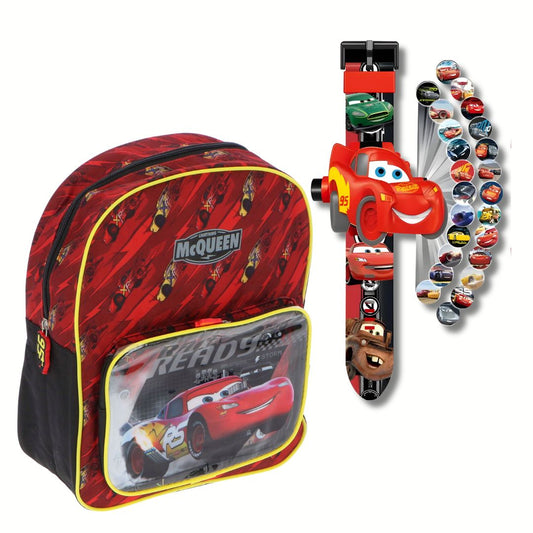 Munja McQueen Set – Ranac + Dečiji Sat ⏰🎒🏎️