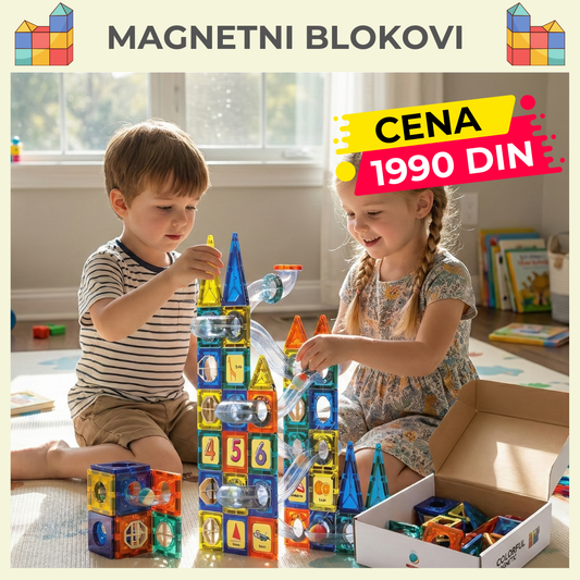 Magnetni Blokovi – 97 Delova ! 🧲🏗️