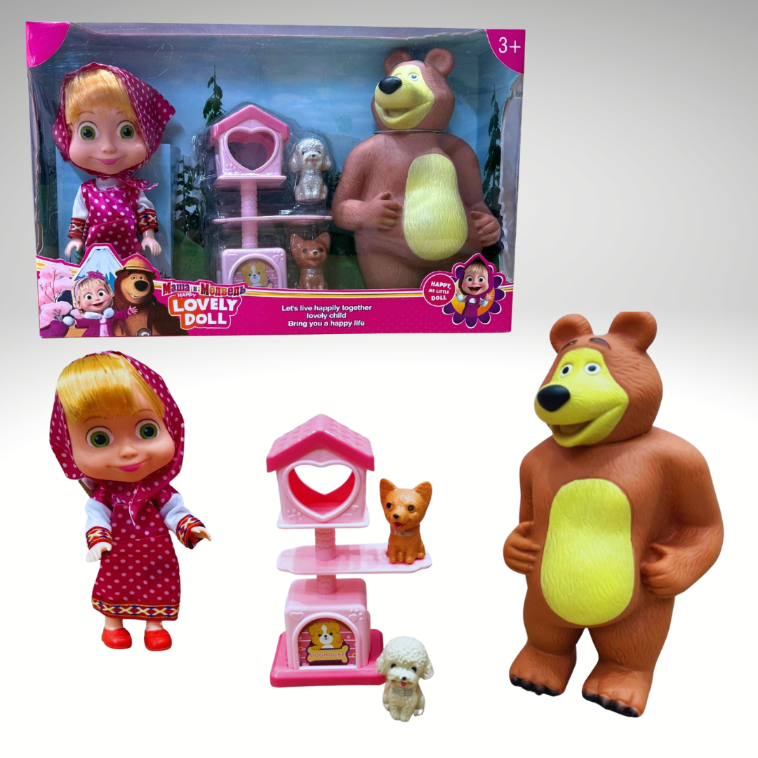 Maša i Meda Set za Igru- Mašin Ljubimac 🐻👧✨