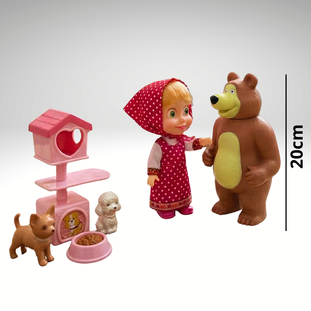 Maša i Meda Set za Igru- Mašin Ljubimac 🐻👧✨