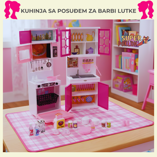 Kuhinja sa posuđem - Kuhinja za Lutkice!🍳🍳