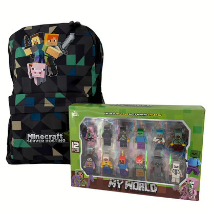 Minecraft set -Za Kreativne Klince! 🎒✨