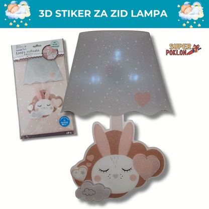 3D Stiker za Zid Lampa - za Čarobnu Atmosferu! 🌙✨