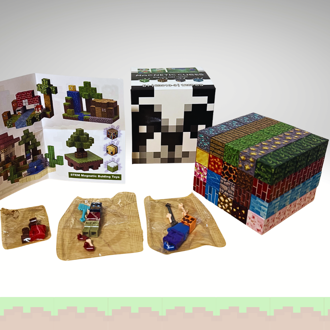 Minecraft Magnetni Set – Kockice i Figurice 🧲