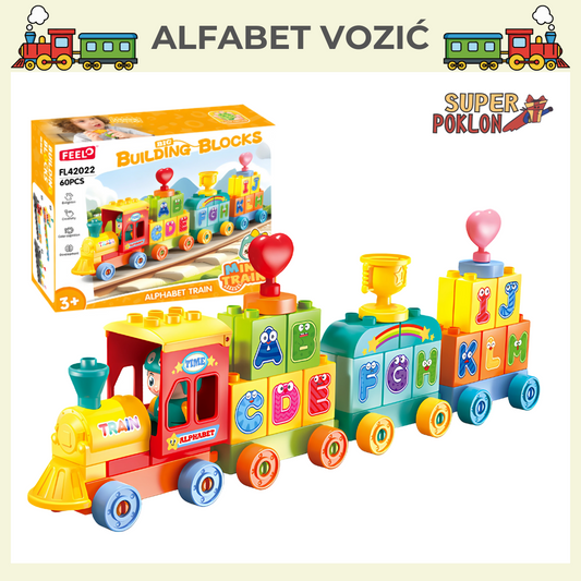 Složi Alphabet  – Voz od Kockica! 🚂✨