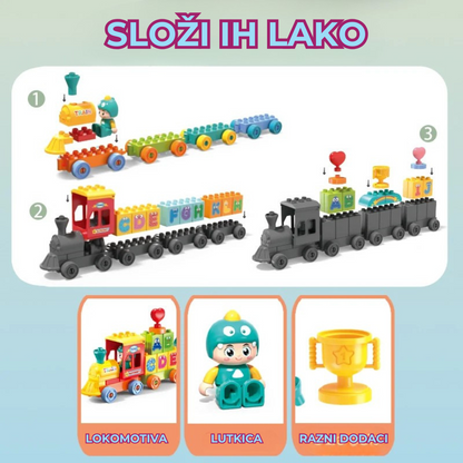 Složi Alphabet  – Voz od Kockica! 🚂✨