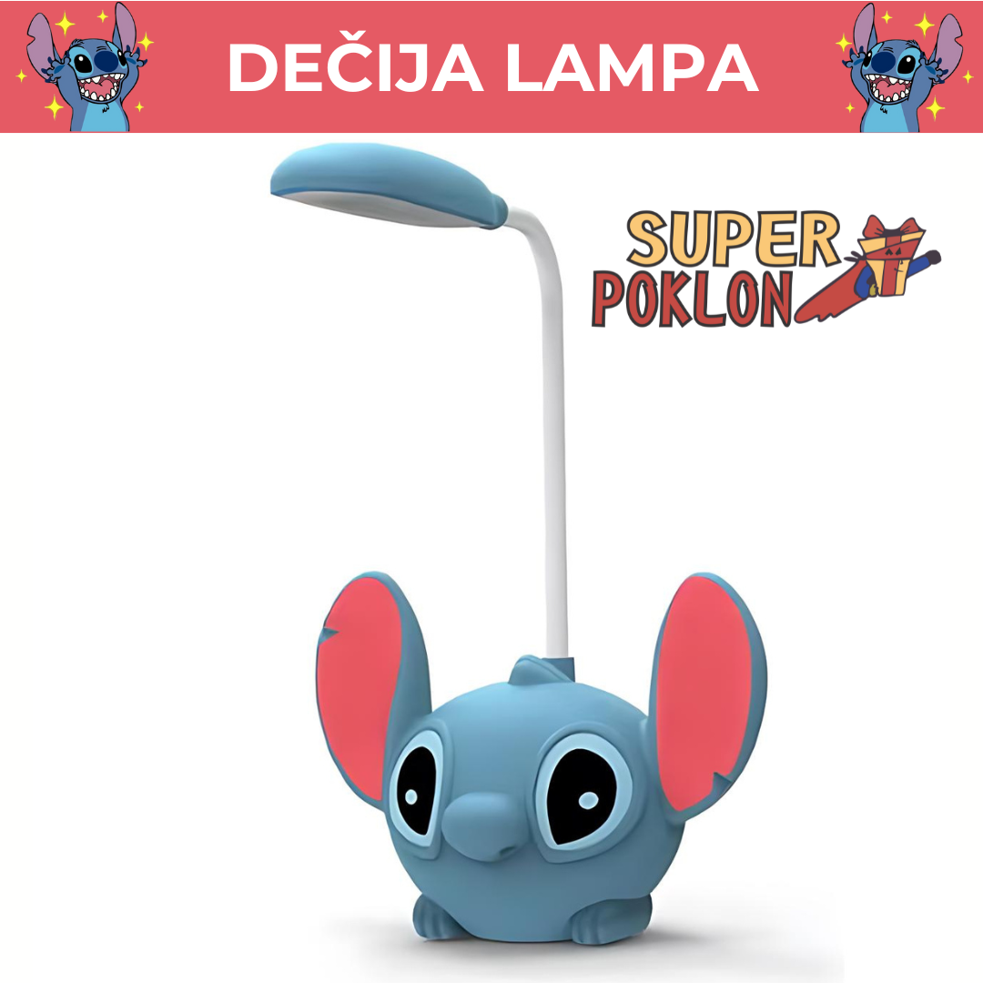 Dečija Stona Lampa - Stitch ! 🧸💡