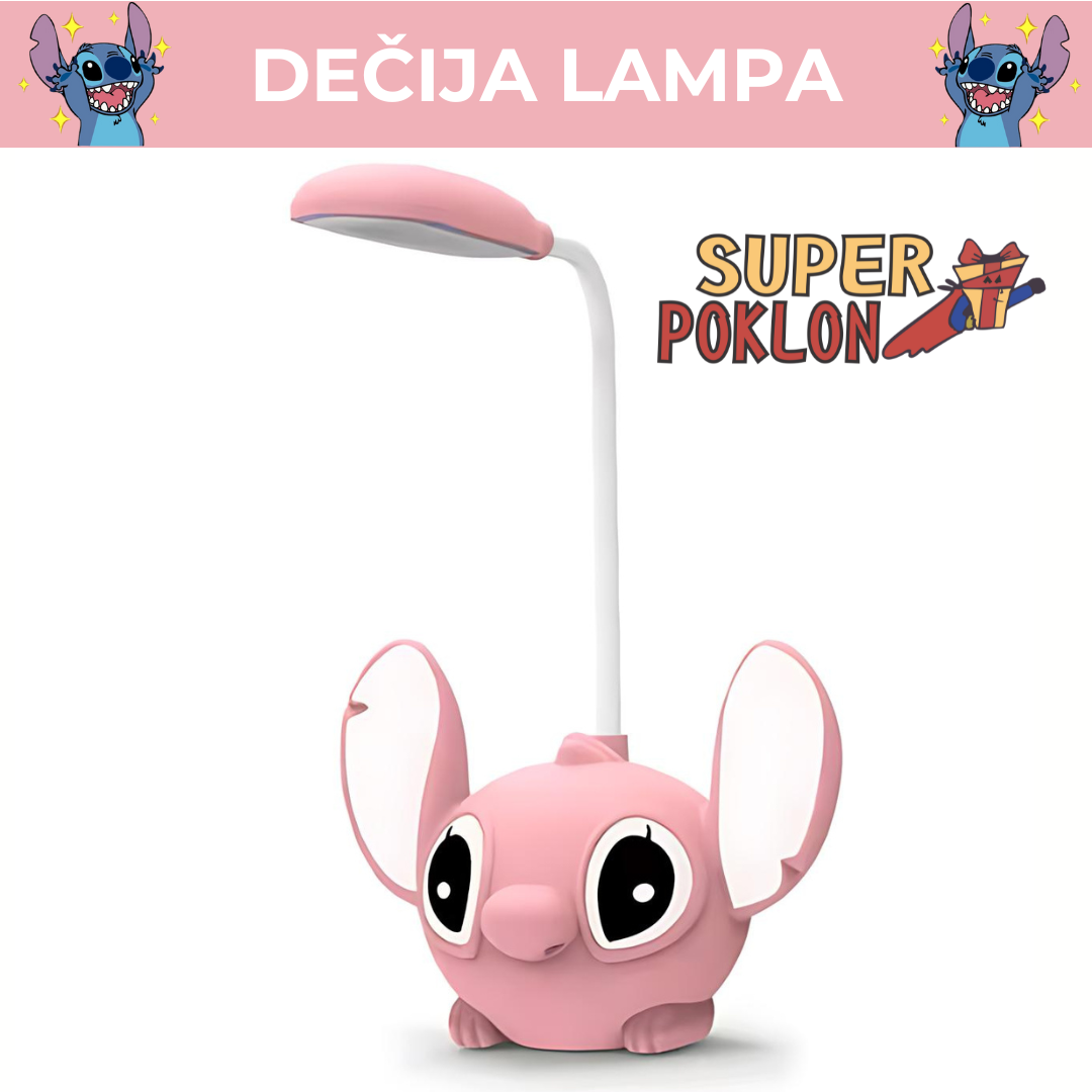 Dečija Stona Lampa - Stitch ! 🧸💡