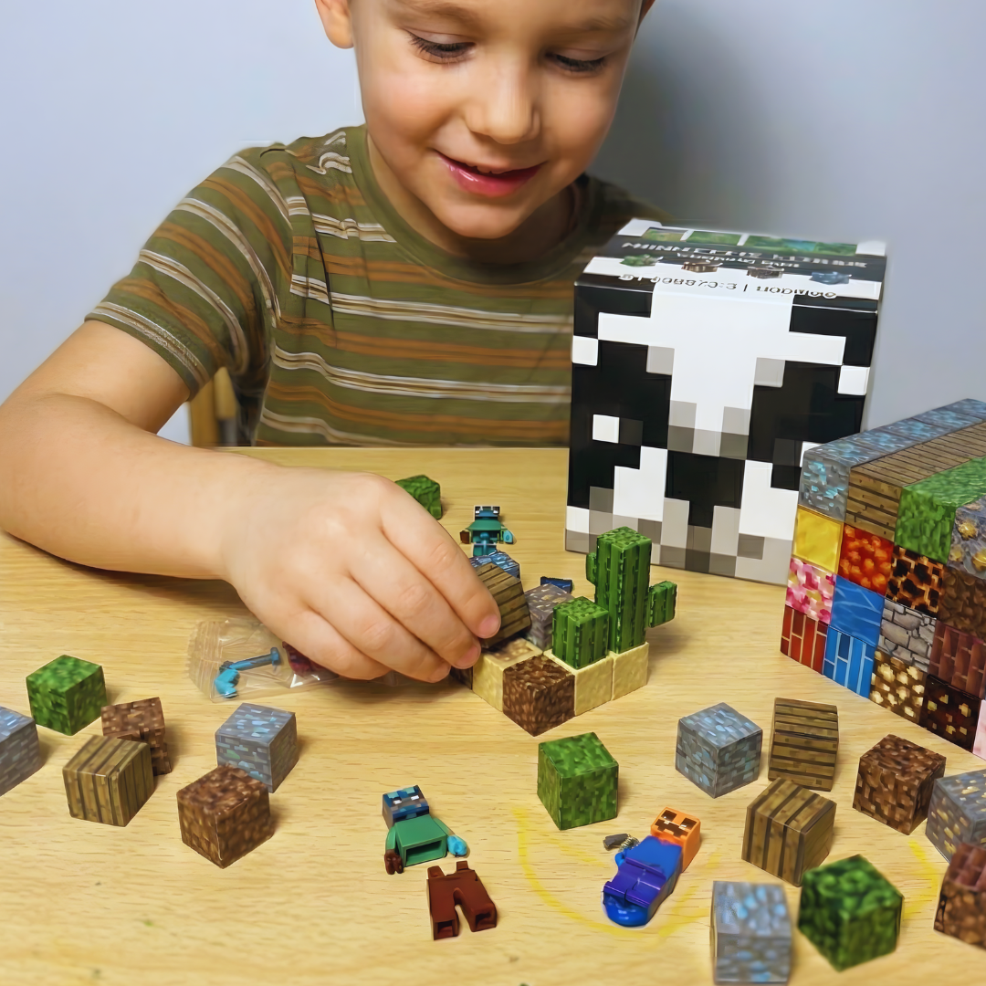 Minecraft Magnetni Set – Kockice i Figurice 🧲