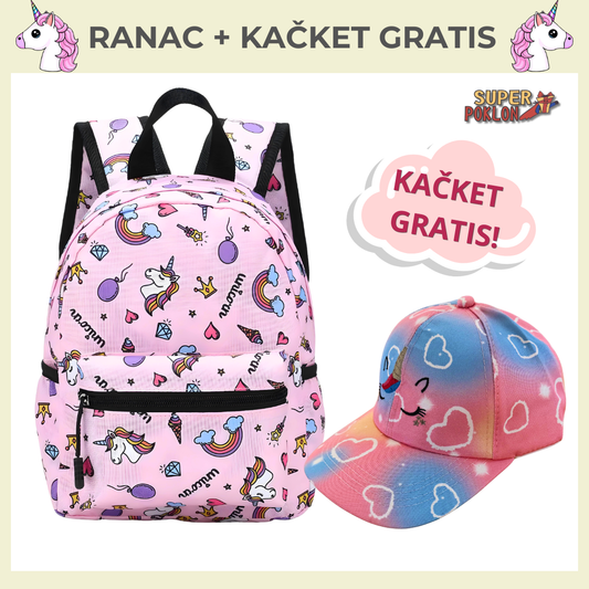 Jednorog Ranac + Kačket - Šarene Fantazije! 🦄🎒