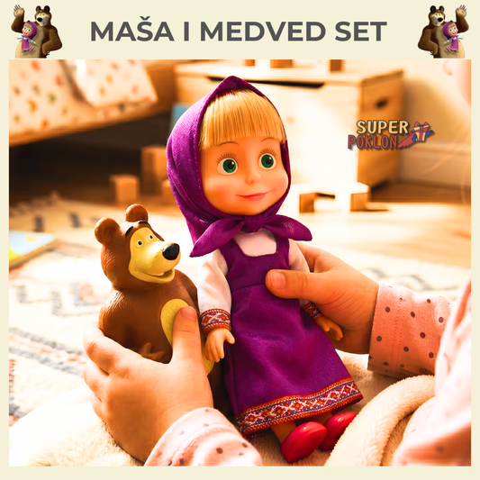 Lutka Maša sa Medom – Lutka Koja Svira!🧸🎶
