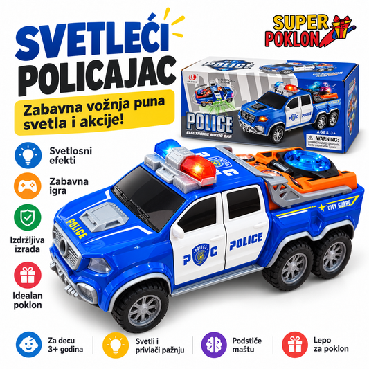 Policijski Auto-Akcija na Putu! 🚔🌟