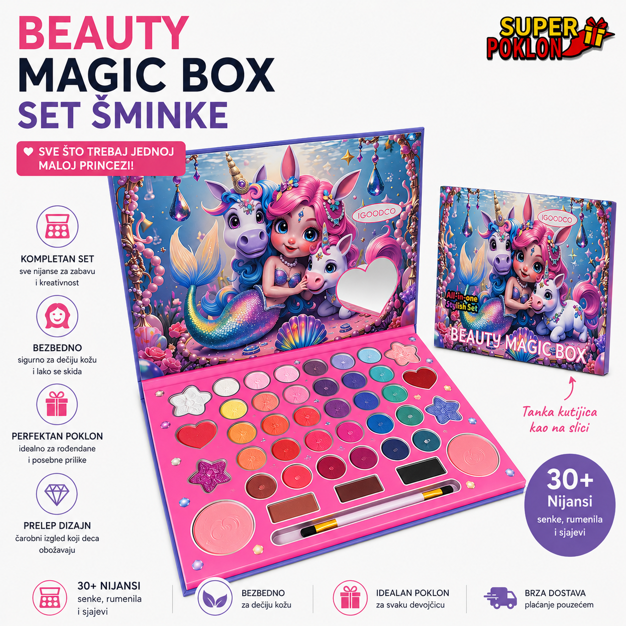Beauty Magic Box- Set Šminke 🧜🦄
