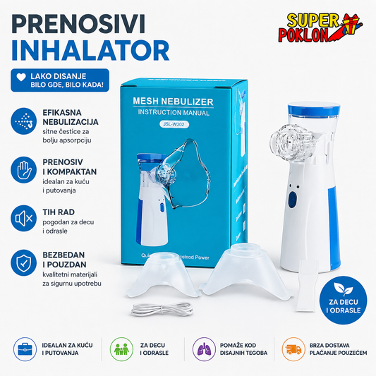 Prenosivi Inhalator–Za Lakše Disanje!🩺🩺