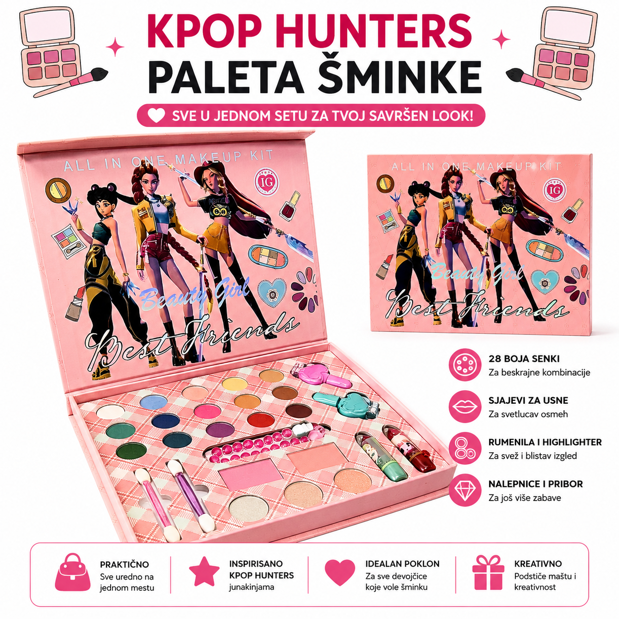 Kpop Hunters Paleta Senki – Mat, Sjajne i Šimeraste Nijanse