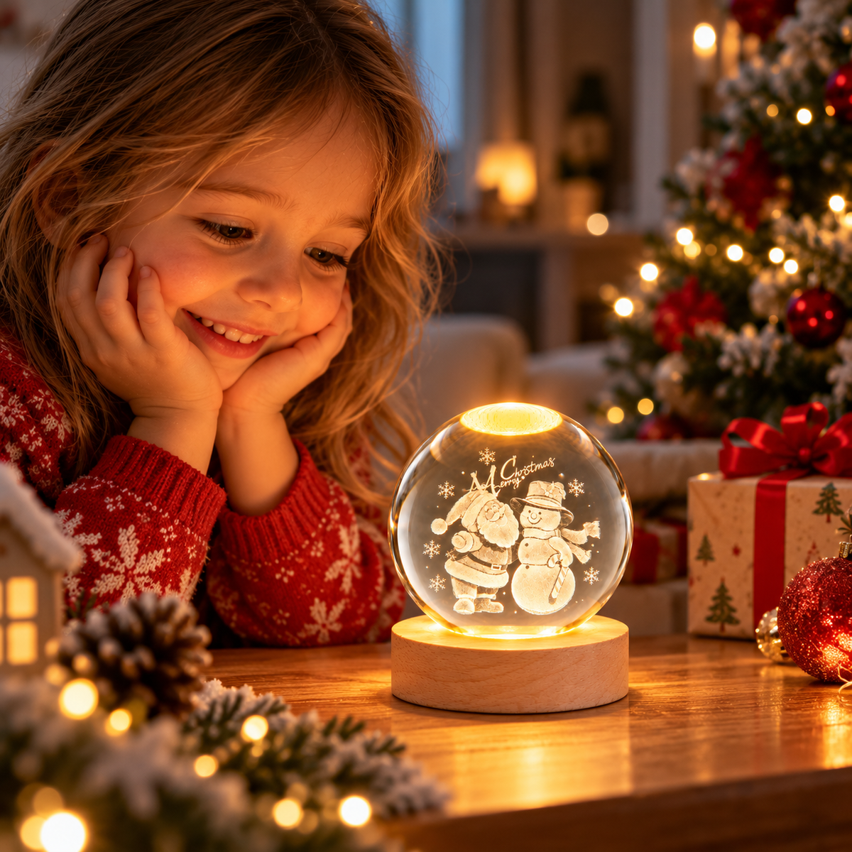 Novogodišnja Lampa - Deda Mraz i Sneško ❄️🎄
