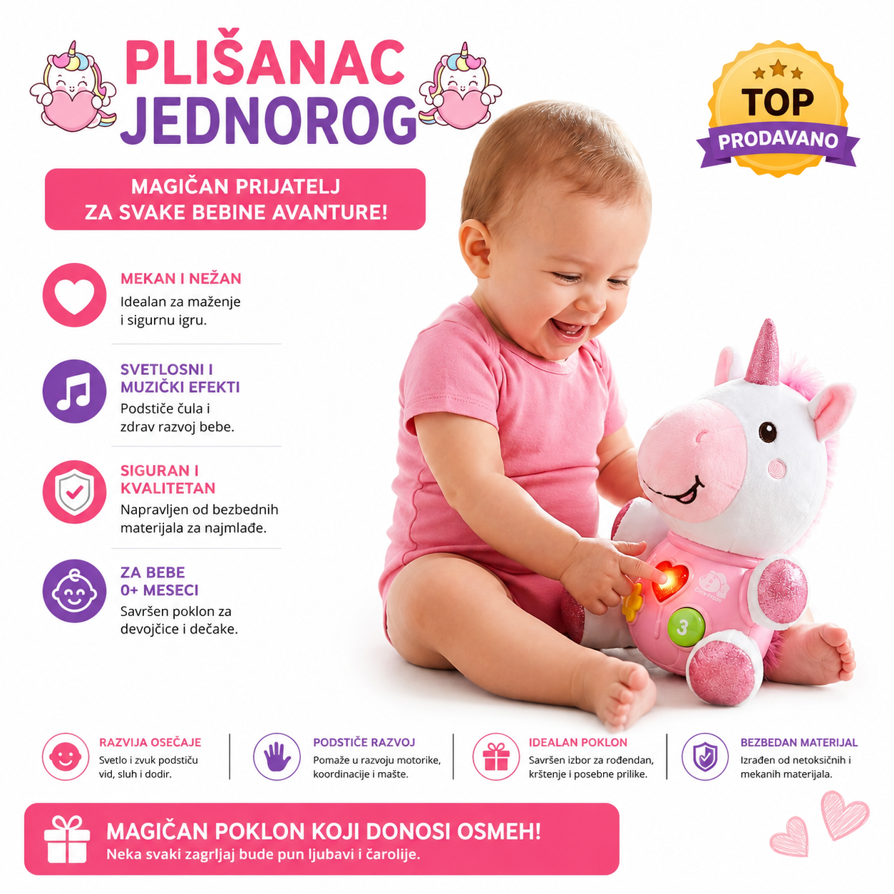 Muzički Jednorog Plišanac – 12 Uspavanki