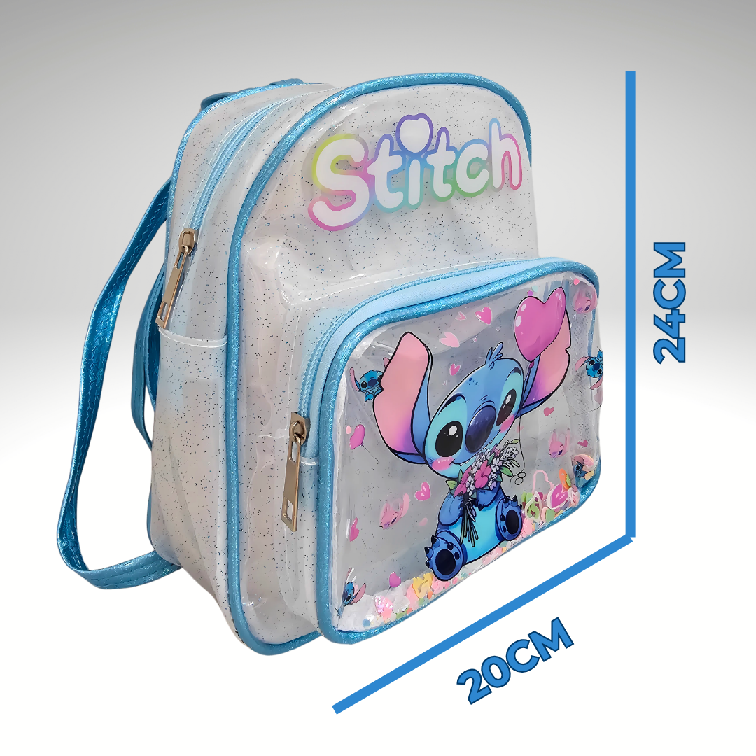 3u1 Stitch Set – Ranac + Slušalice + Dečiji Sat
